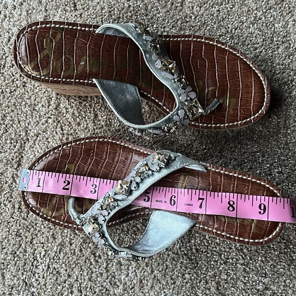 Sam Edelman “Randi” Jeweled Embellished Sandals, Size 6.5 - Picture 7 of 8